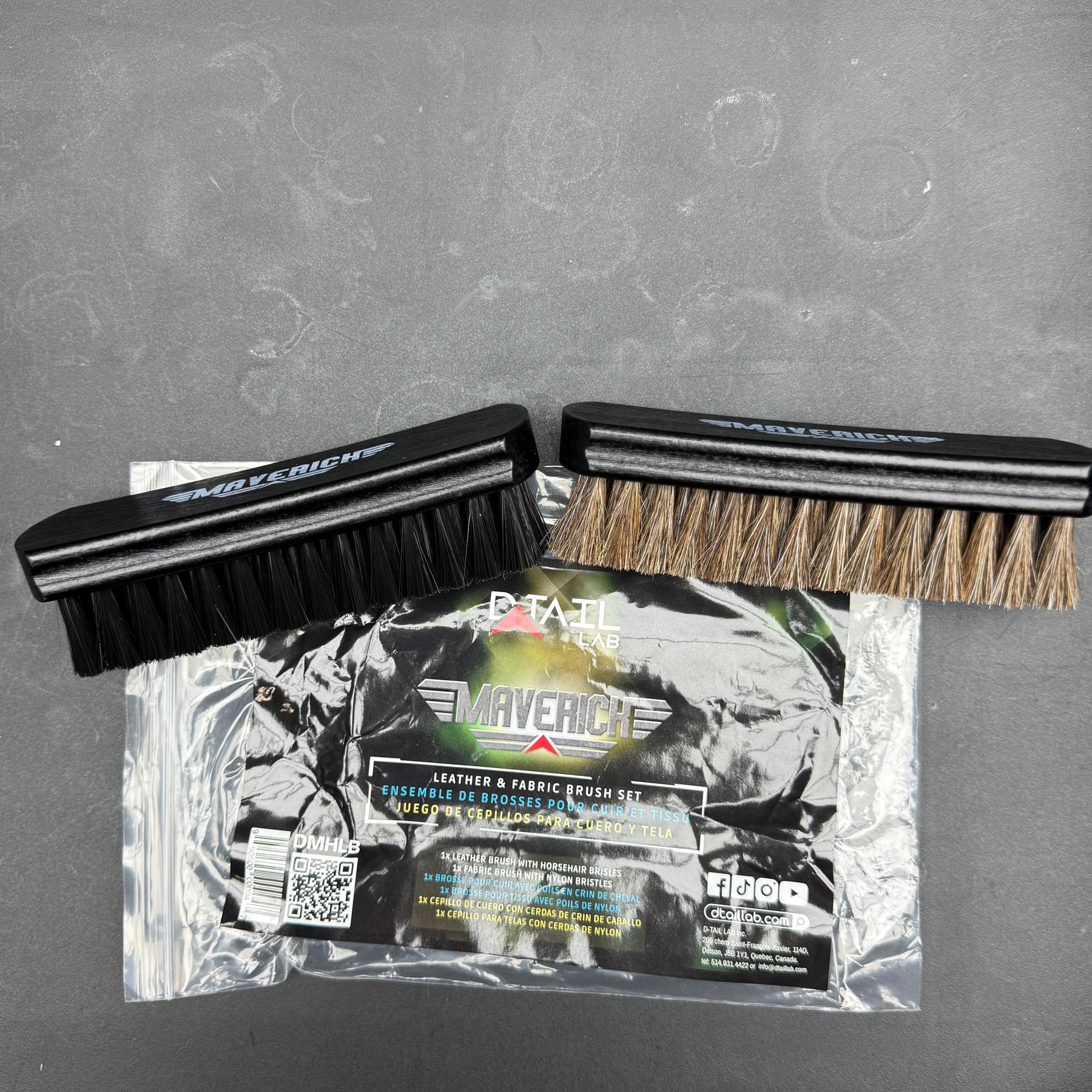 MAVERICK Leather & Fabric Brush Set - 2 PCS