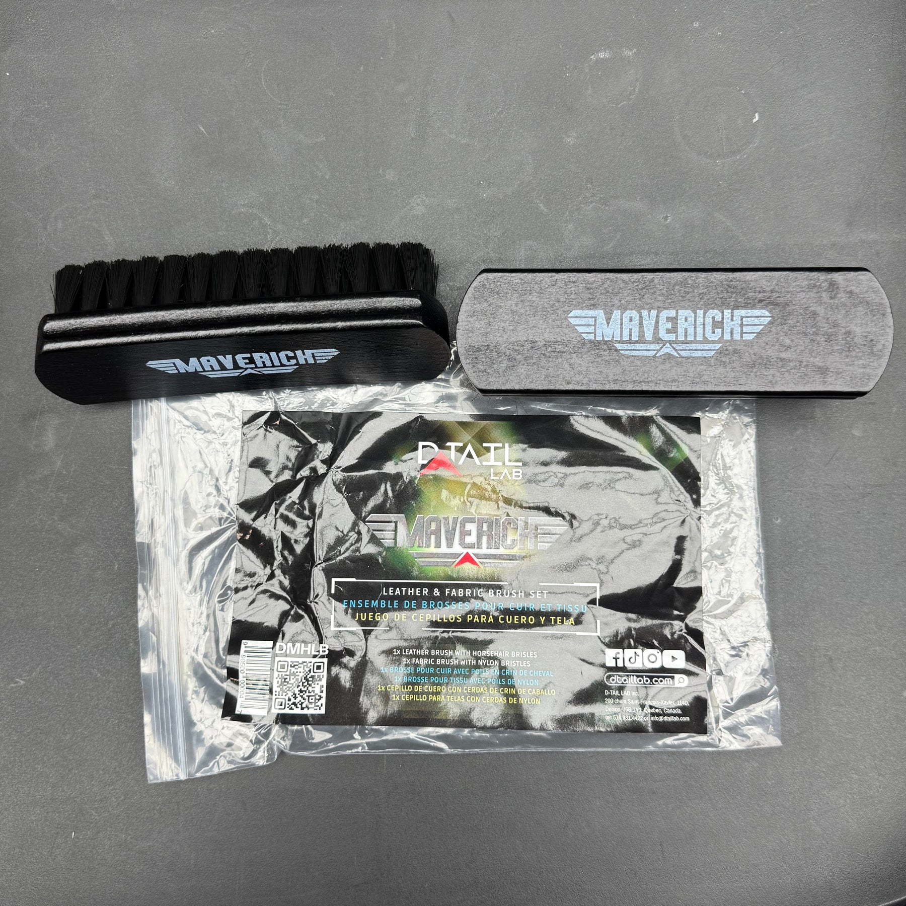 MAVERICK Leather & Fabric Brush Set - 2 PCS