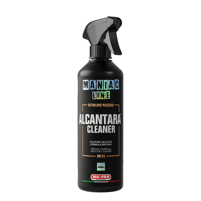 Alcantara Cleaner · Nettoyant Alcantara · Maniac Line