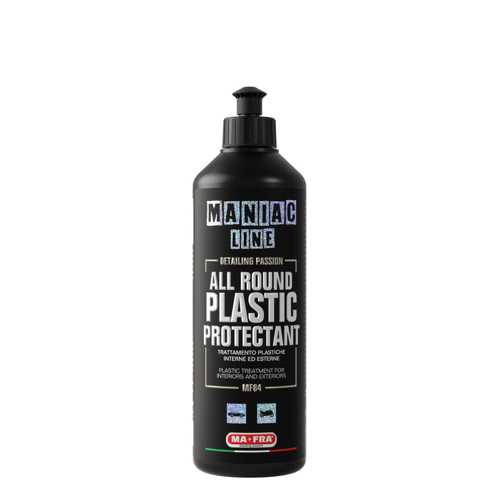 All Round Plastic Protectant · Dressing plastiques · Maniac