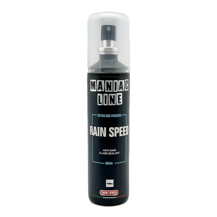 Rain Speed · Scellant hydrofuge pour vitres · Maniac Line