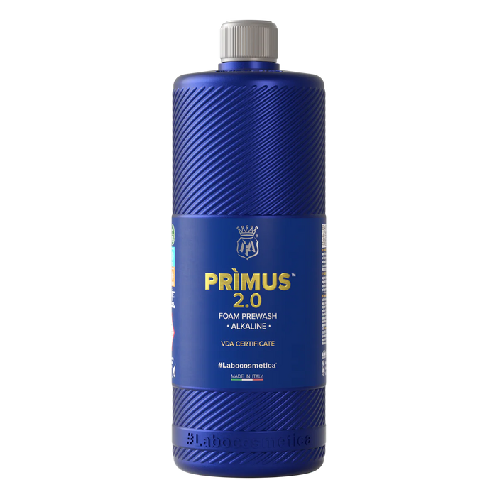 Primus 2.0 · Prélavage mousse alcaline · Labocosmetica