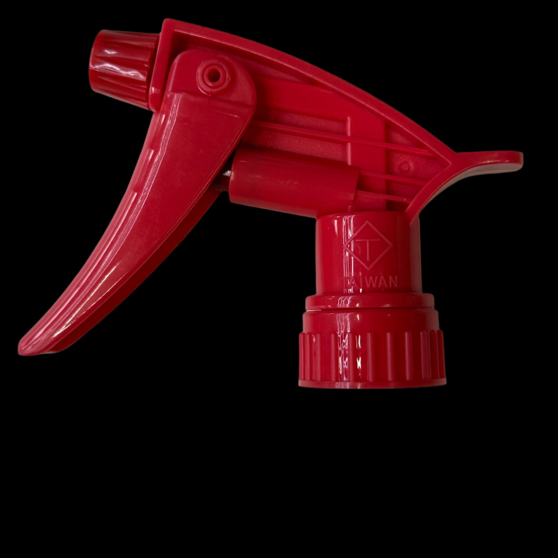 Red Chemical Resistant Trigger Sprayer, Low pH Acid + Solvent - Viton seal - 28/400