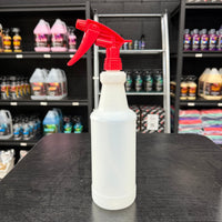 Red Chemical Resistant Trigger Sprayer, Low pH Acid + Solvent - Viton seal - 28/400