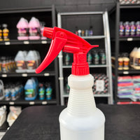 Red Chemical Resistant Trigger Sprayer, Low pH Acid + Solvent - Viton seal - 28/400