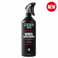 Wheel decontaminant · Élimine la contamination ferreuse · Maniac Line