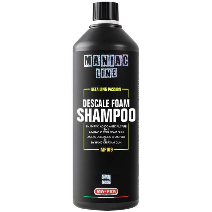 Descale 1L · Shampoing acide détartrant · Maniac Line