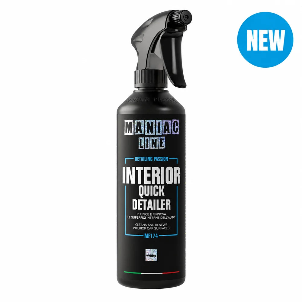 INTERIOR QUICK DETAILER · Nettoie et rénove l'intérieur des voitures · Maniac Line